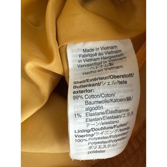 J.Crew Womens Mustard Yellow Corduroy Mini Skirt Size 16 Cotton stretch - Picture 5 of 5